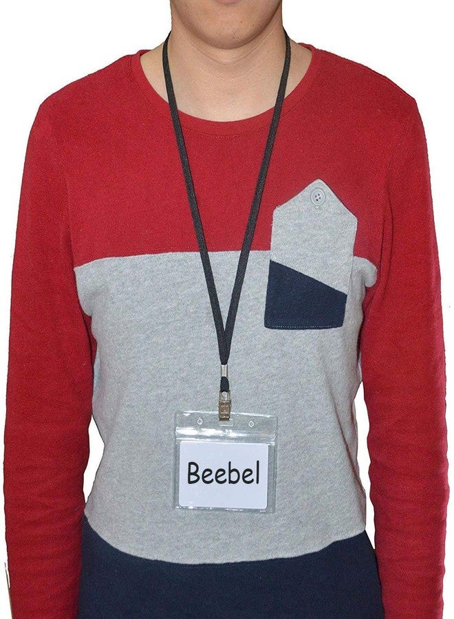 Beebel Yellow Lanyards 50PCS 32-Inch Flat Lanyard with Badge Clip (Yellow) - Image 4